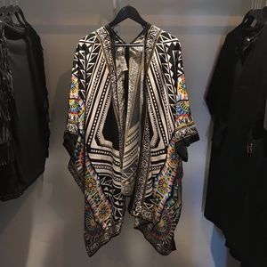 Jealous Tomato Scarf Coverup - Geometric Print